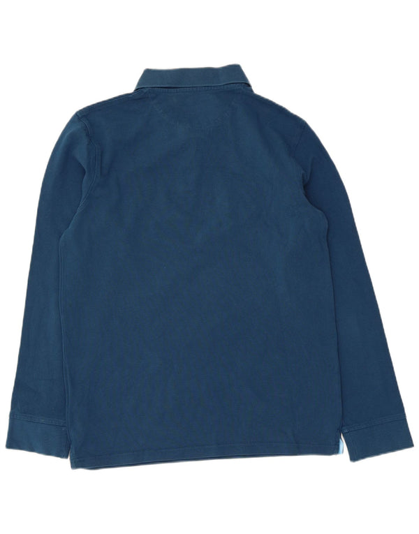 Timberland Polo Slim Fit à Manches Longues Homme Bleu Moyen Coton