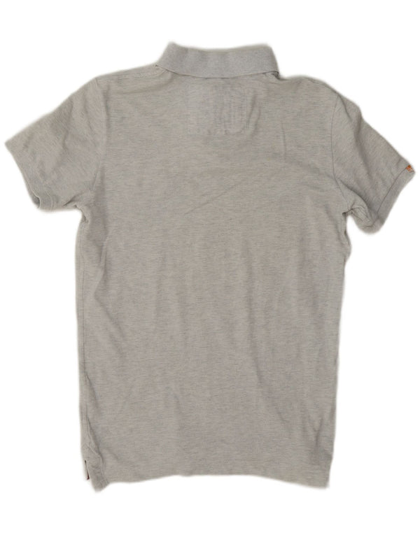 Superdry Polo Graphic Rugby Homme Large Gris Moucheté Coton
