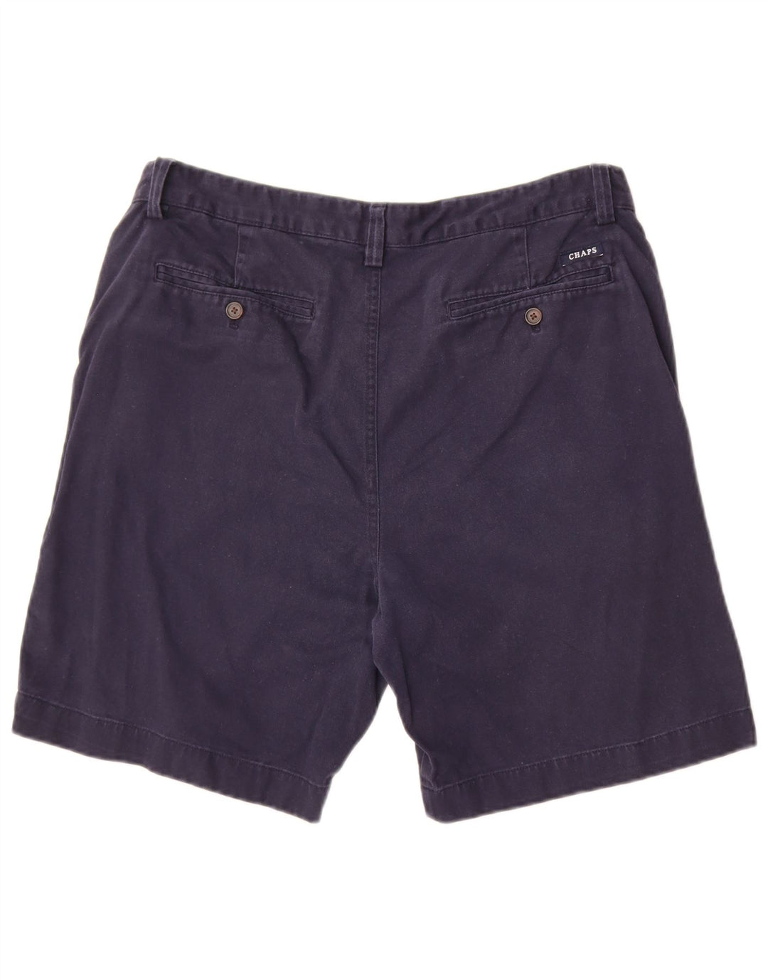 CHAPS Short Chino Homme W34 Large Bleu Marine Coton