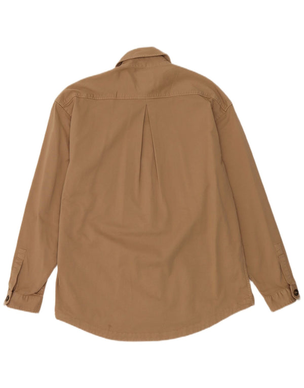 ZARA Chemise coupe décontractée petit coton beige
