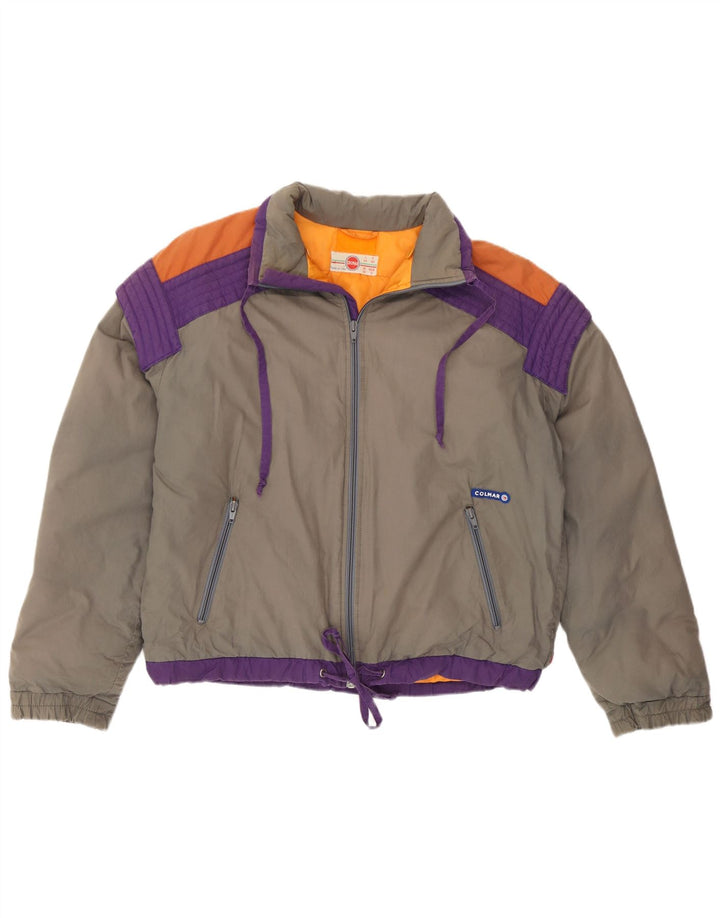 Colmar Veste de Ski Femme IT 44 Gris Moyen Colourblock Coton Rétro