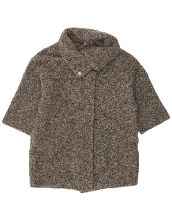Liu Jo Cardigan long surdimensionné pour femme UK 10 Petit Gris Moderne