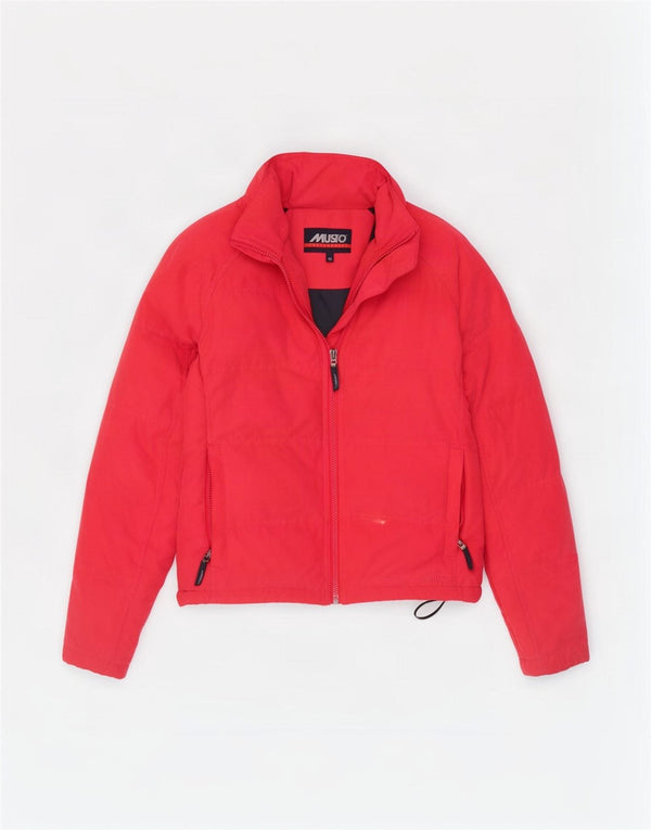 Musto Veste matelassée surdimensionnée pour femme UK 10 Petit Rouge Polyester