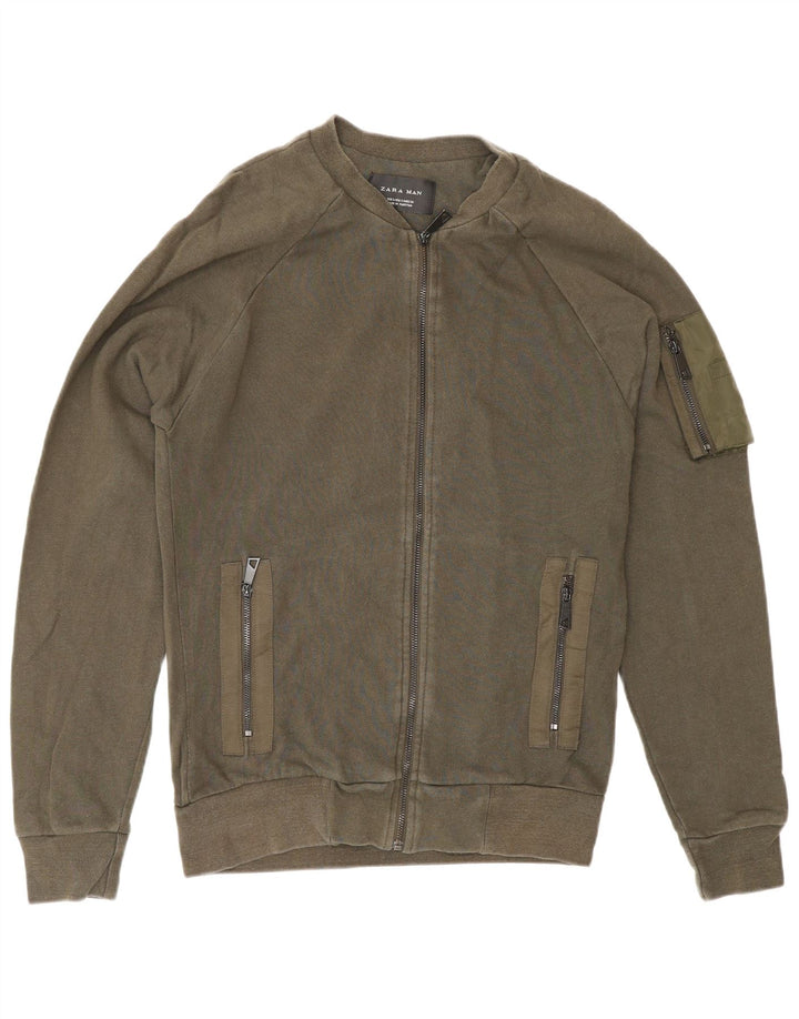 Zara Homme Survêtement Top Veste Petit Kaki Coton