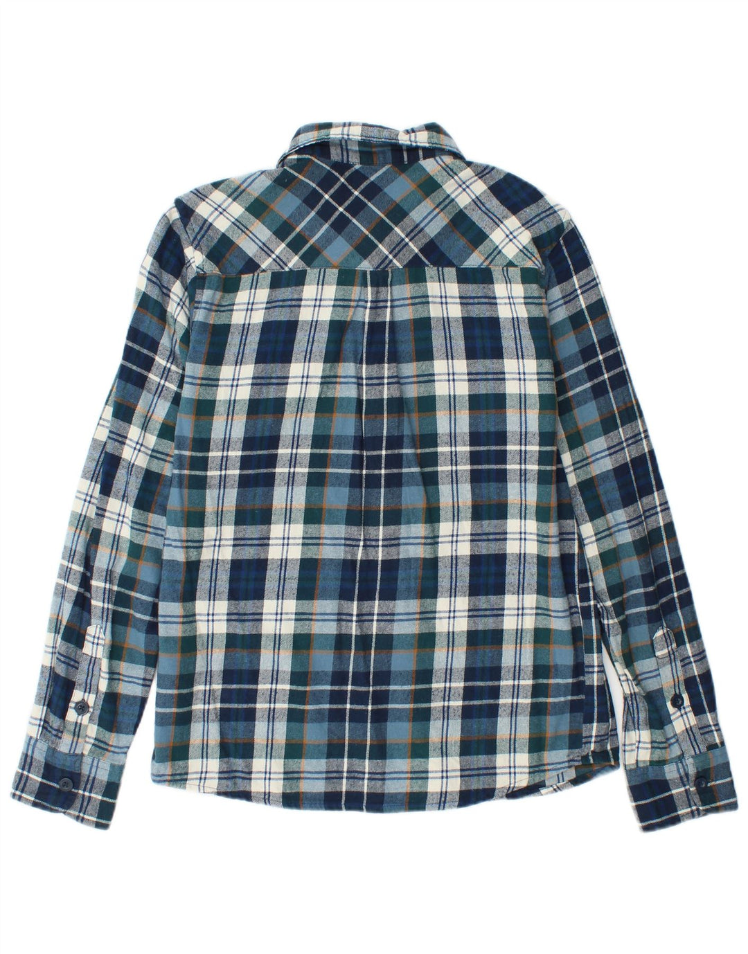 Mountain Warehouse Chemise en flanelle pour homme en coton à petits carreaux bleus