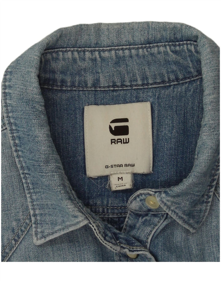 G-Star Chemise en jean pour femme UK 14 Bleu moyen