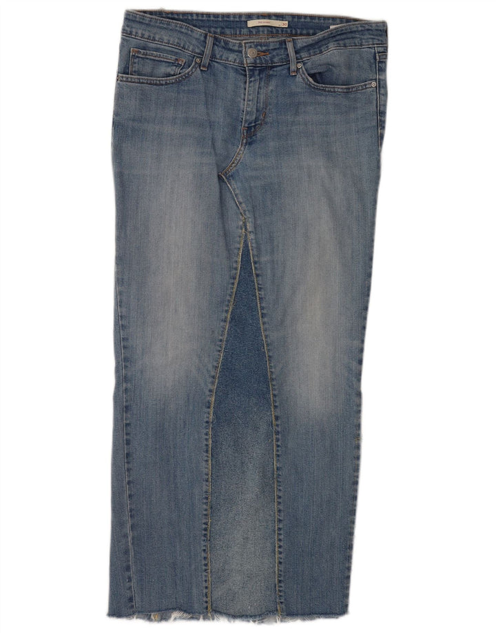 Levi's Jupe Midi en Jean 711 Femme W30 Bleu Moyen Coton