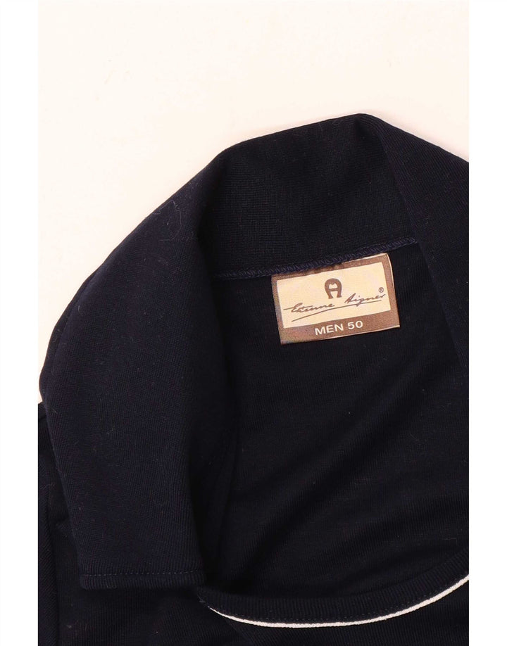 Etienne Aigner Polo IT 50 Bleu Marine Moyen Coton Homme
