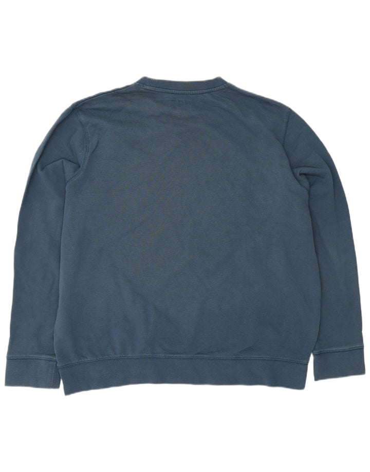 WRANGLER Sweat-Shirt Graphique Homme XL Bleu Coton