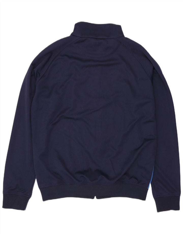 Kappa Veste de survêtement pour homme 2XL Bleu marine Colorblock Polyester