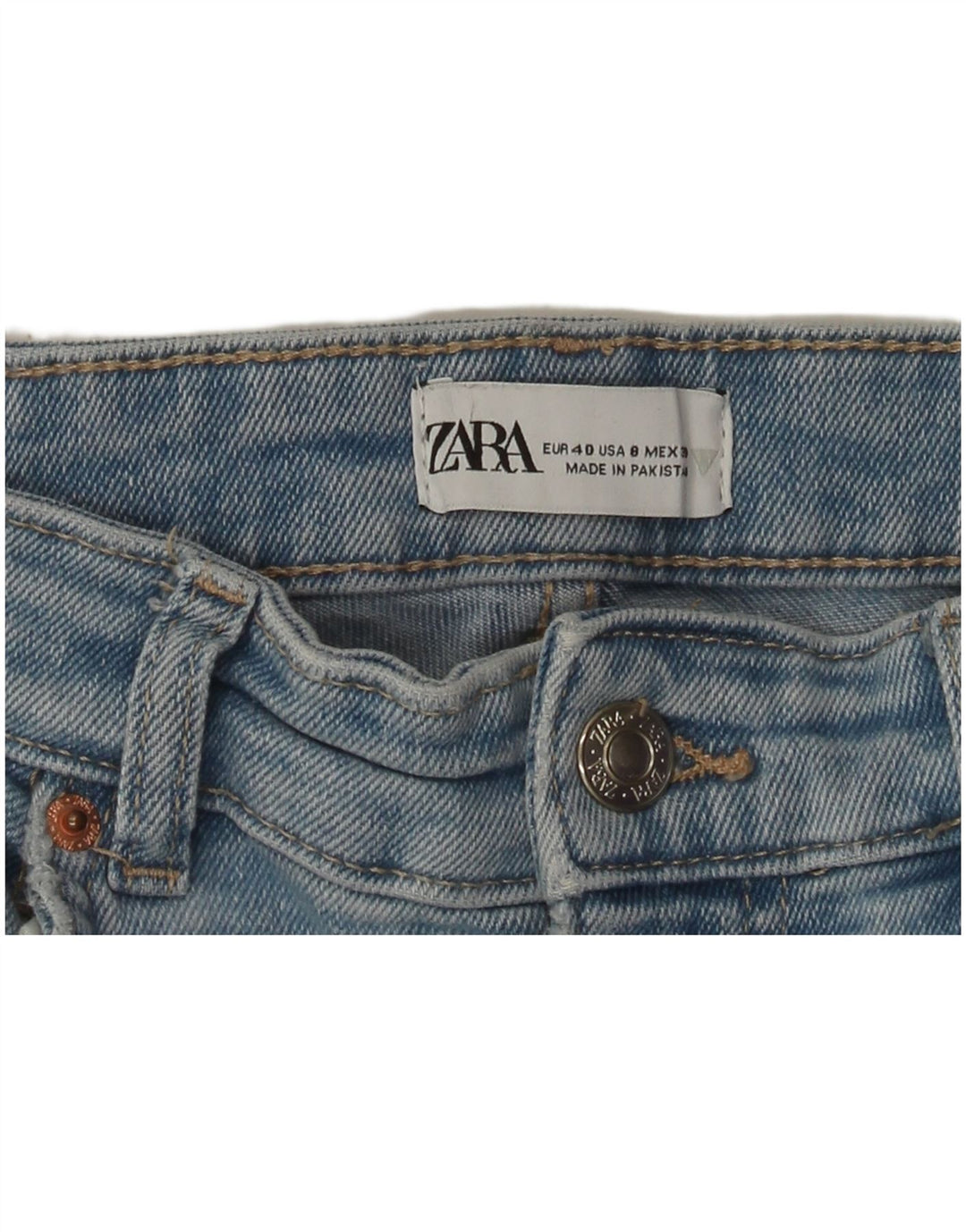 ZARA Jean skinny femme EU 40 Medium W30 L29 Bleu