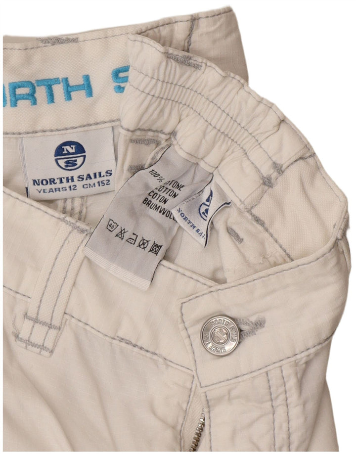 North Sails Short Cargo Garçon 11-12 ans W26 Coton Blanc