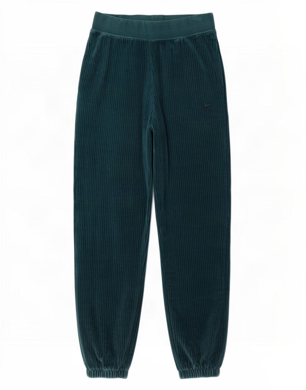 Nike Pantalon de survêtement en velours pour femme UK 10 Petit coton vert