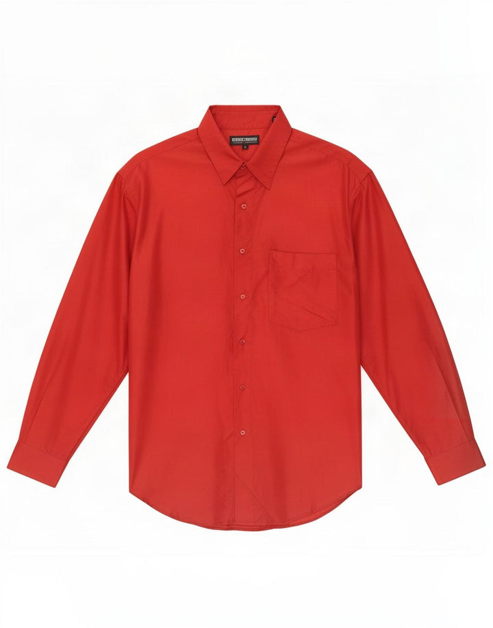 Chemise homme vintage grande soie rouge