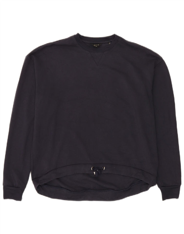 Ted Baker Sweat-shirt pour homme Taille 2 Petit Bleu marine Viscose