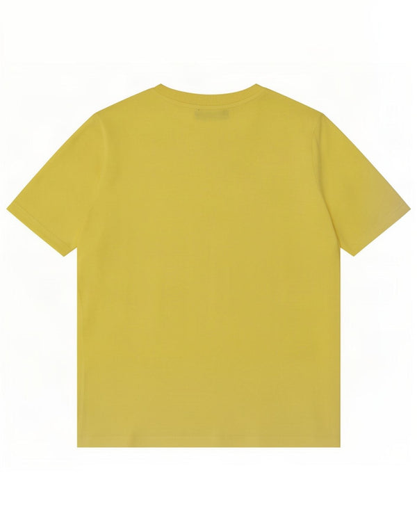 Zara T-shirt pour femme UK 14 Jaune moyen
