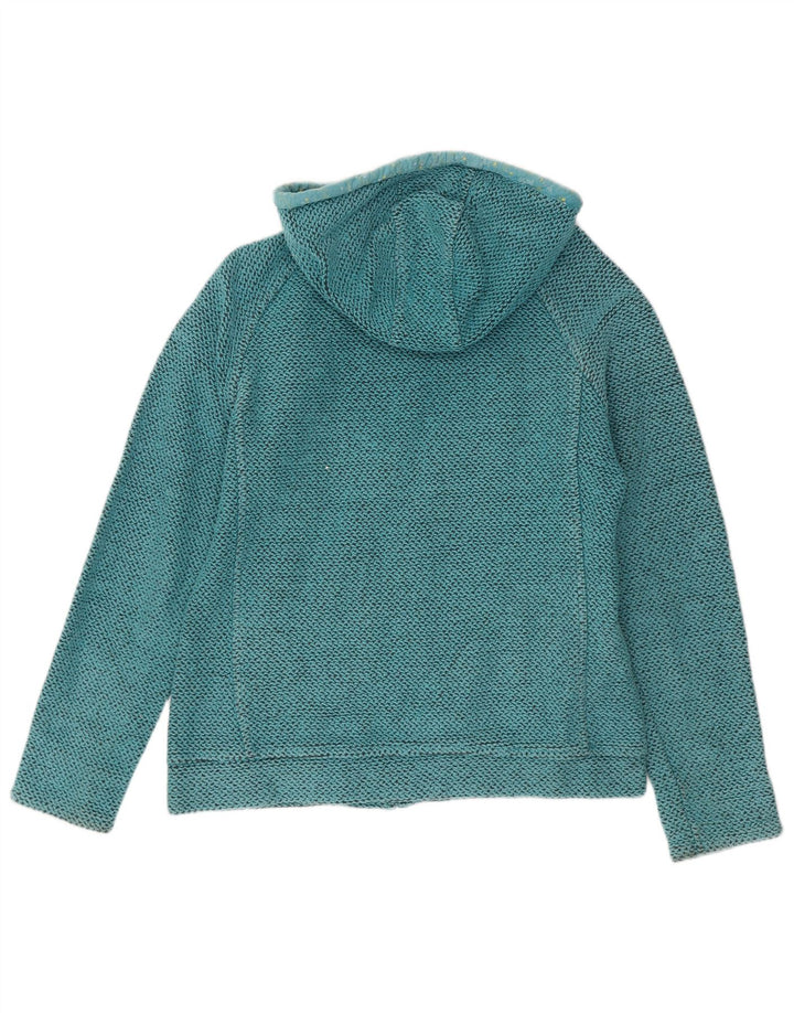 Weird Fish Pull à capuche zippé pour femme UK 12 Bleu moyen Coton