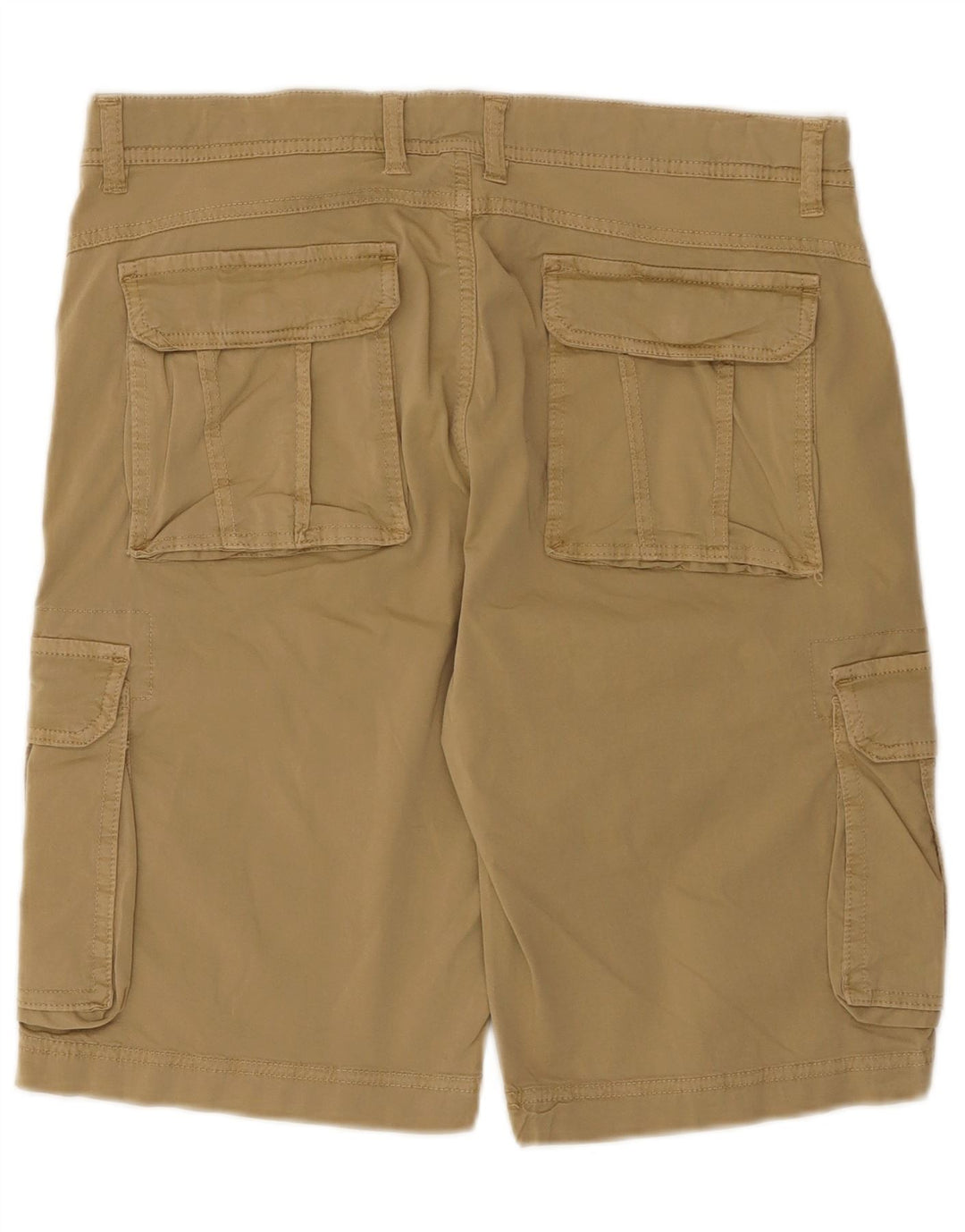 Short Cargo Vintage Homme IT 48 Moyen W34 Coton Beige