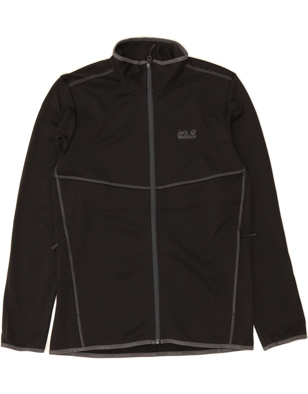 JACK & JONES Mens Tracksuit Top Jacket UK 40 Medium Black Polyester Vintage Jack & Jones and Second-Hand Jack & Jones from Messina Hembry 