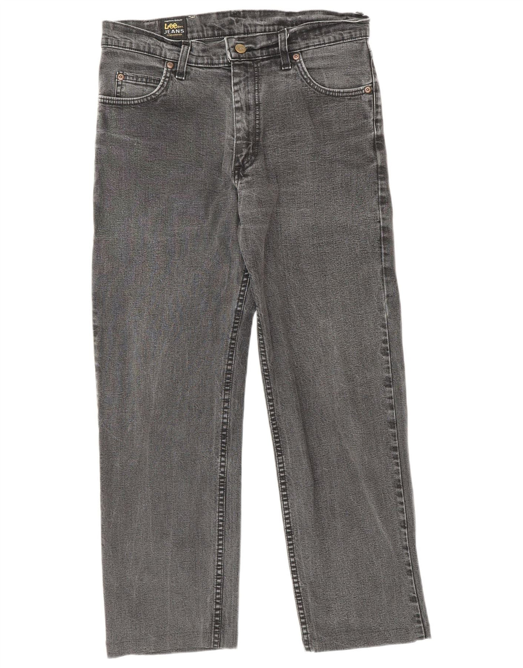 Lee Jean Droit Brooklyn Femme W32 L26 Gris Coton