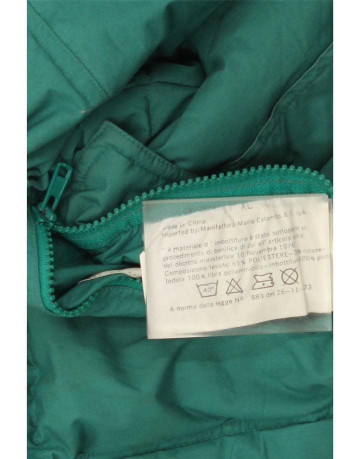 Veste matelassée réversible pour hommes vintage UK 42 XL Colourblock multicolore