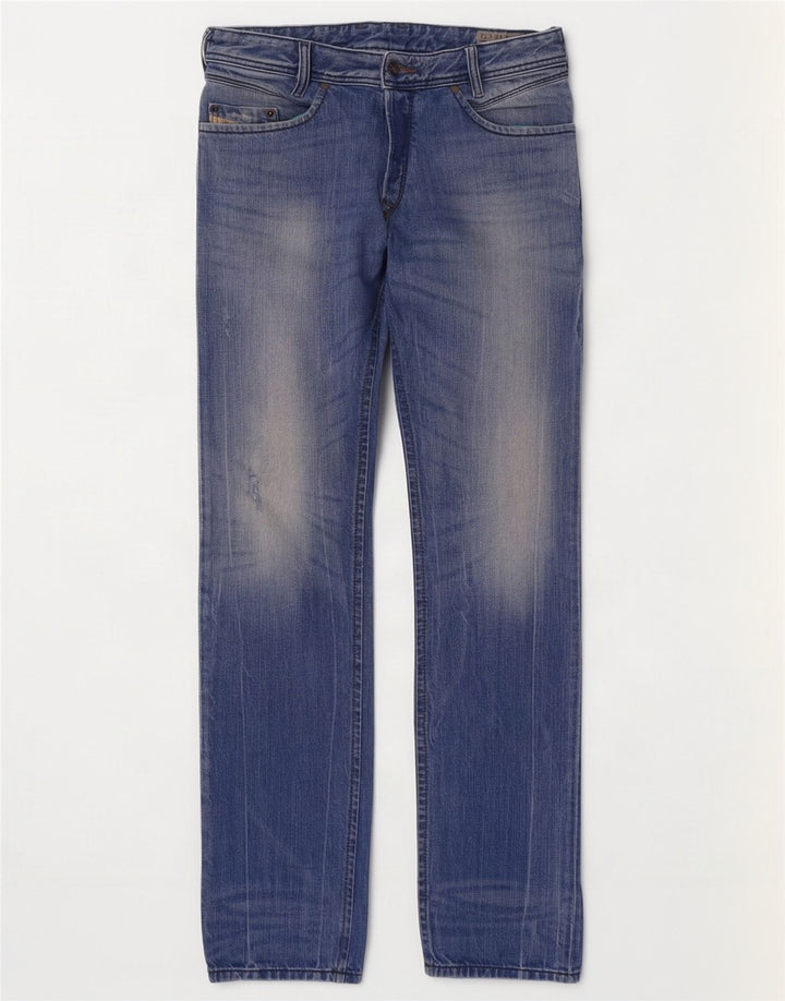 Diesel Jean Droit Homme W29 L32 Bleu Coton