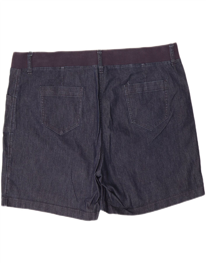 LEE Short en jean Riders taille moyenne pour femme US 22 2XL W44 L7 Bleu marine en coton