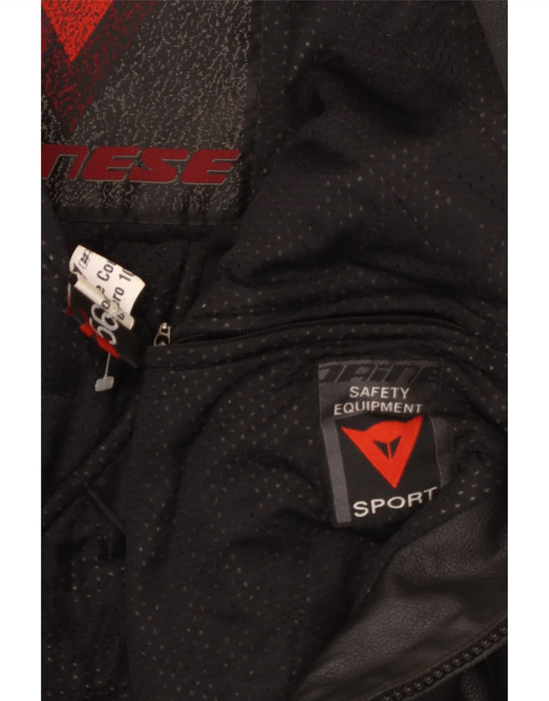 Dainese Veste de course en cuir pour homme UK 40 Large Noir Colourblock
