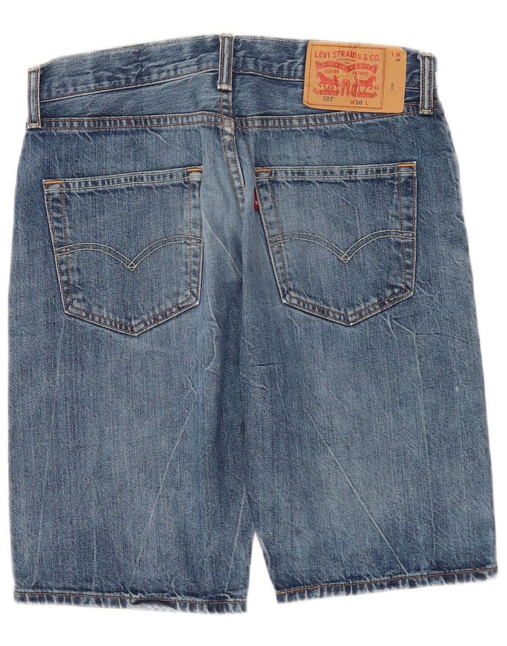 Levi's Short en Jean 501 W30 Homme Bleu Moyen Coton