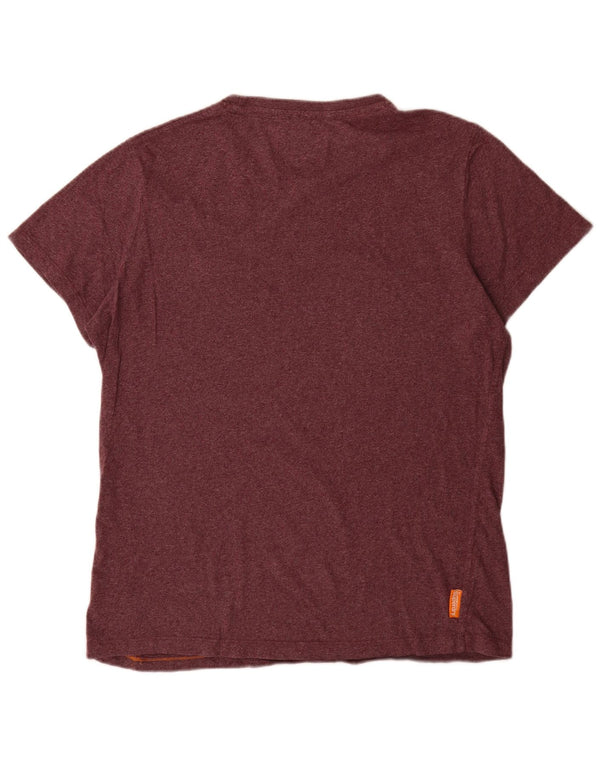 Superdry T-Shirt Homme Top XL Coton Bordeaux