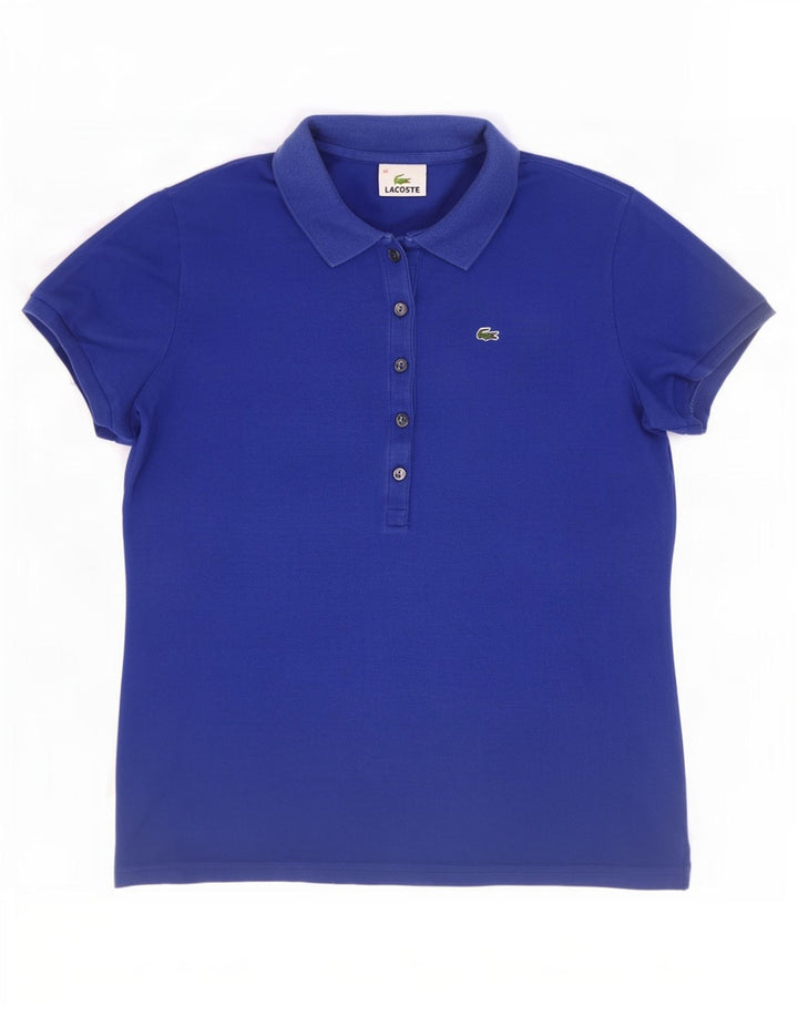 Lacoste Polo Femme Taille 40 Coton Bleu Moyen