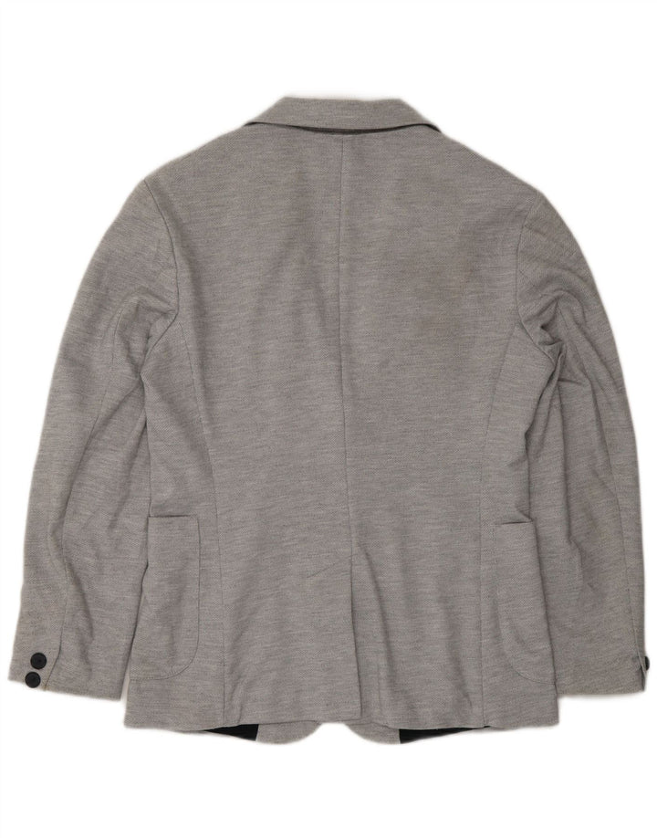 Zara Veste Blazer 2 Boutons Homme UK 36 Petit Gris