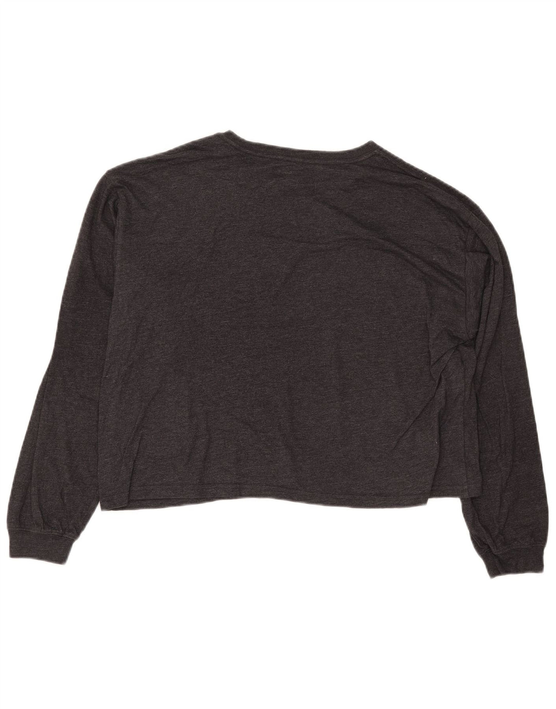 WRANGLER Haut court graphique à manches longues pour femme UK 10 Petit gris floral