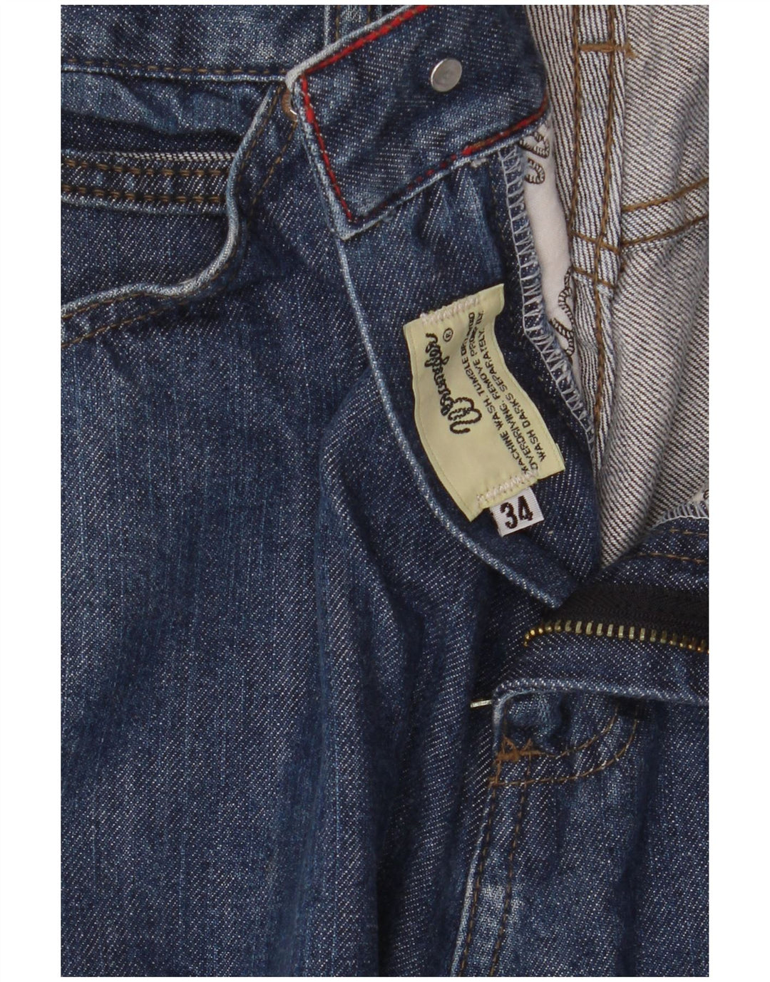 Wrangler Jean droit homme W34 L33 bleu coton