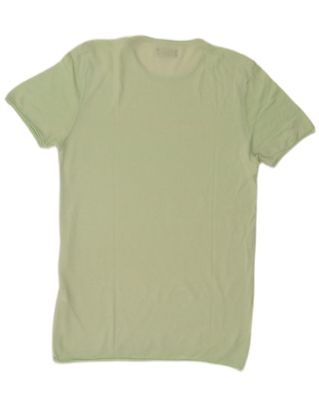Zara Homme T-Shirt Top Vert Moyen Coton
