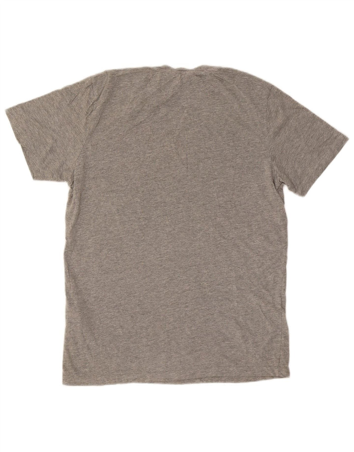 JACK & JONES T-Shirt Graphique Homme Gris Moyen Coton