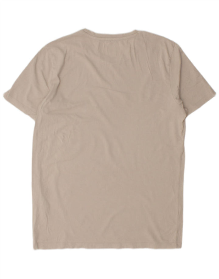 JACK & JONES T-Shirt Homme Beige Moyen Coton