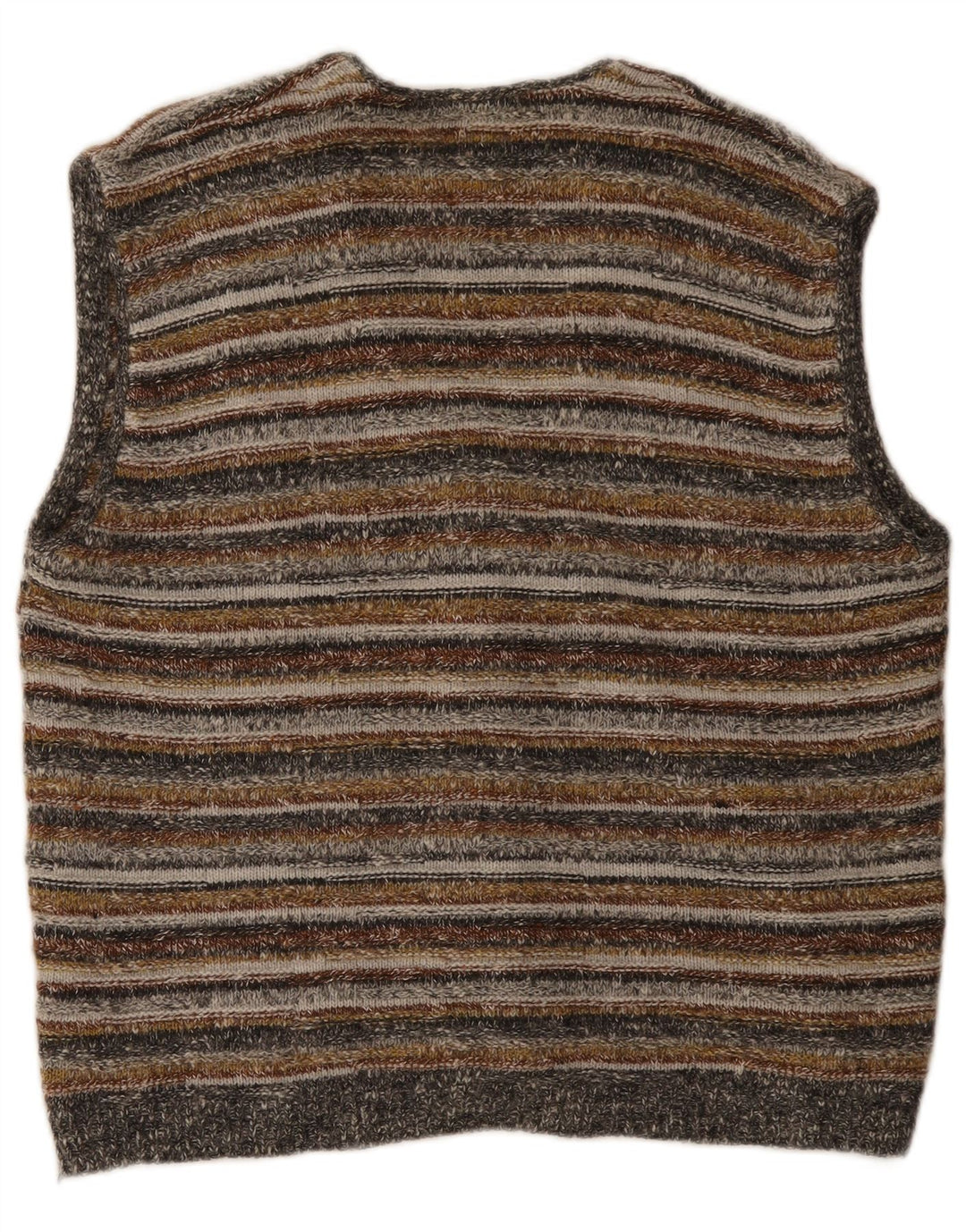 St. Bernard Cardigan sans manches pour homme à rayures multicolores