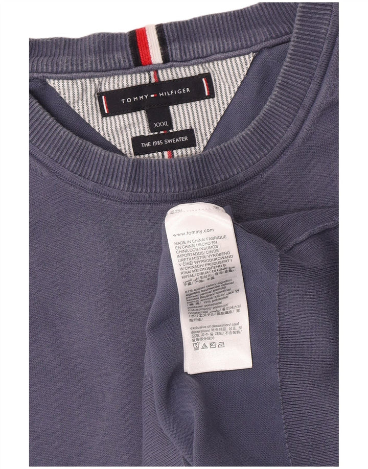 Tommy Hilfiger Sweat-shirt pour homme en coton bleu 3XL