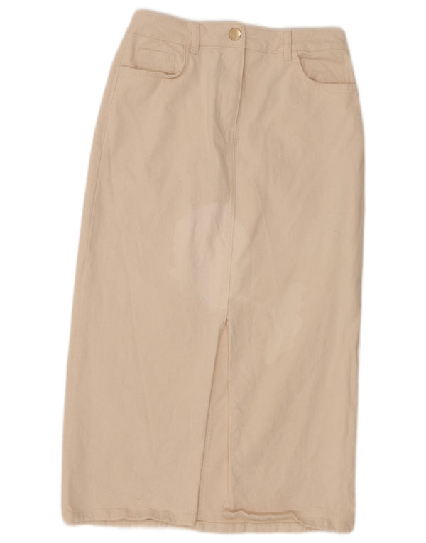 Phase Eight Jupe en jean pour femme UK 10 Small W28 Coton blanc cassé