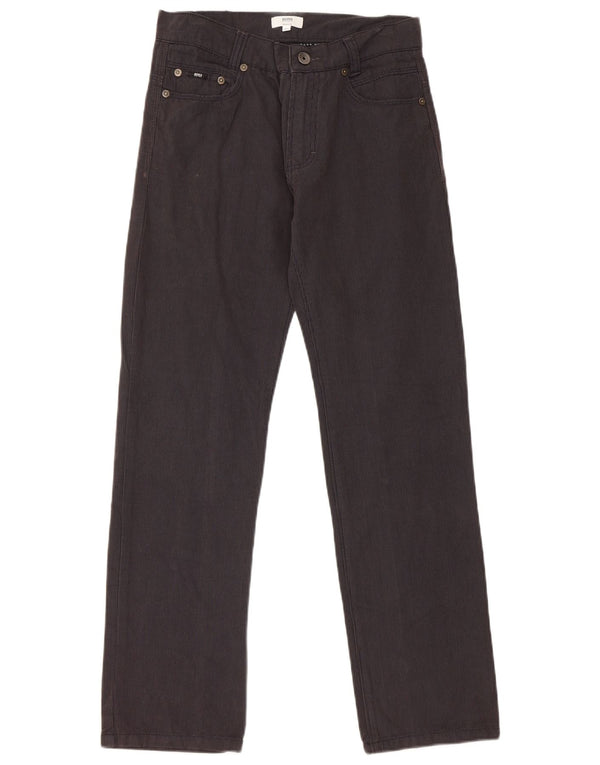 Hugo Boss Pantalon décontracté droit pour garçon 13-14 ans W28 L28 Coton noir