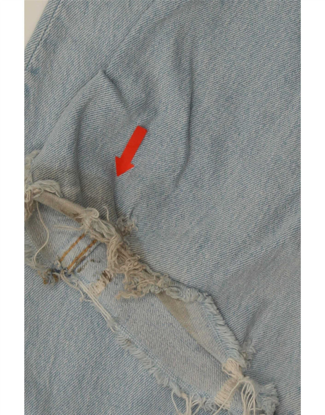 Zara Jean évasé vieilli pour femme Taille 34 2XS W24 L36 Bleu