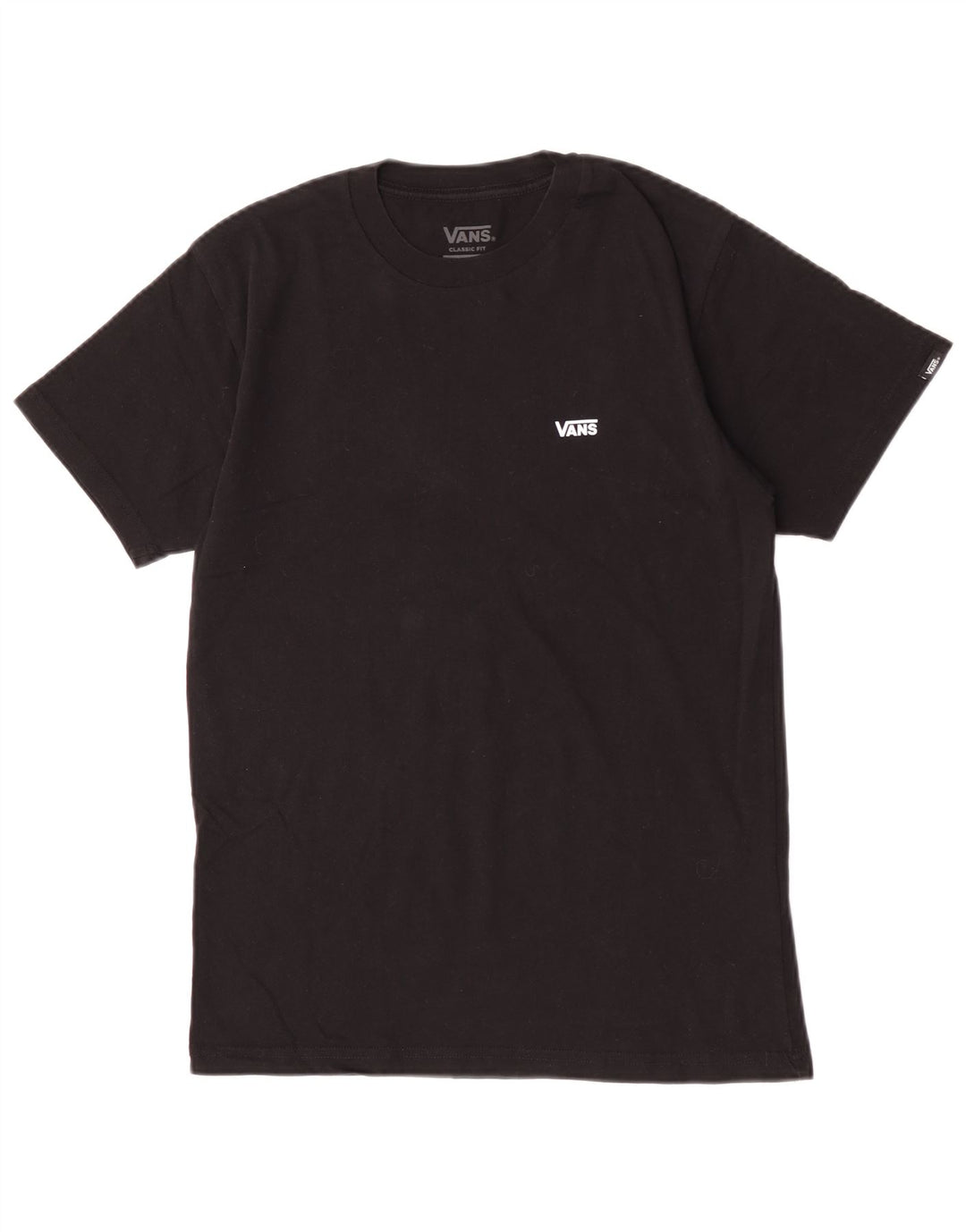 Vans T-shirt coupe classique pour hommes, petit, en coton noir