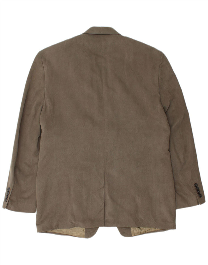 Ralph Lauren Veste blazer à 2 boutons pour homme UK 42 XL Kaki Pied-de-poule