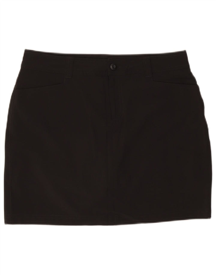 EDDIE BAUER Mini jupe femme US 8 Medium W30 Noir Polyester