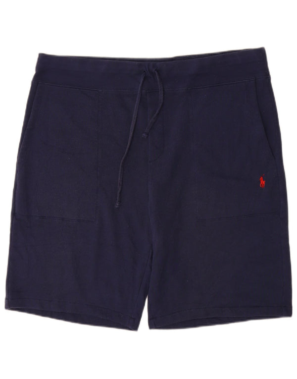 POLO RALPH LAUREN Short de Sport Homme XL Bleu Marine Coton