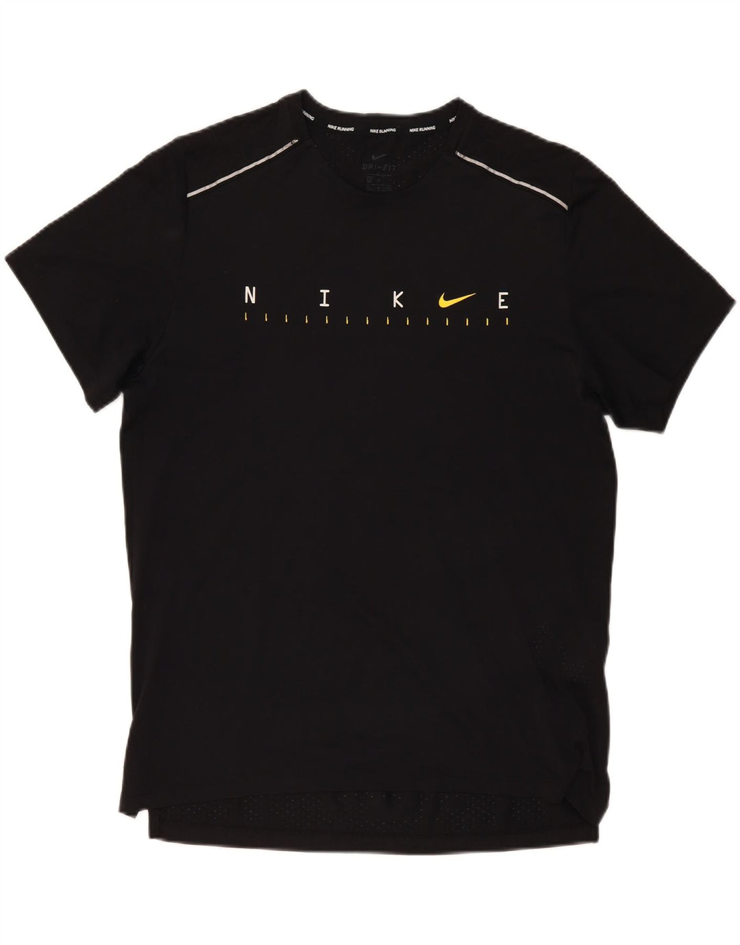 NIKE T-shirt graphique Dri Fit pour hommes, grand, noir, polyester