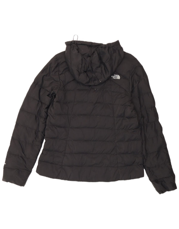 The North Face Veste matelassée à capuche pour femme UK 16 Large Noir Nylon