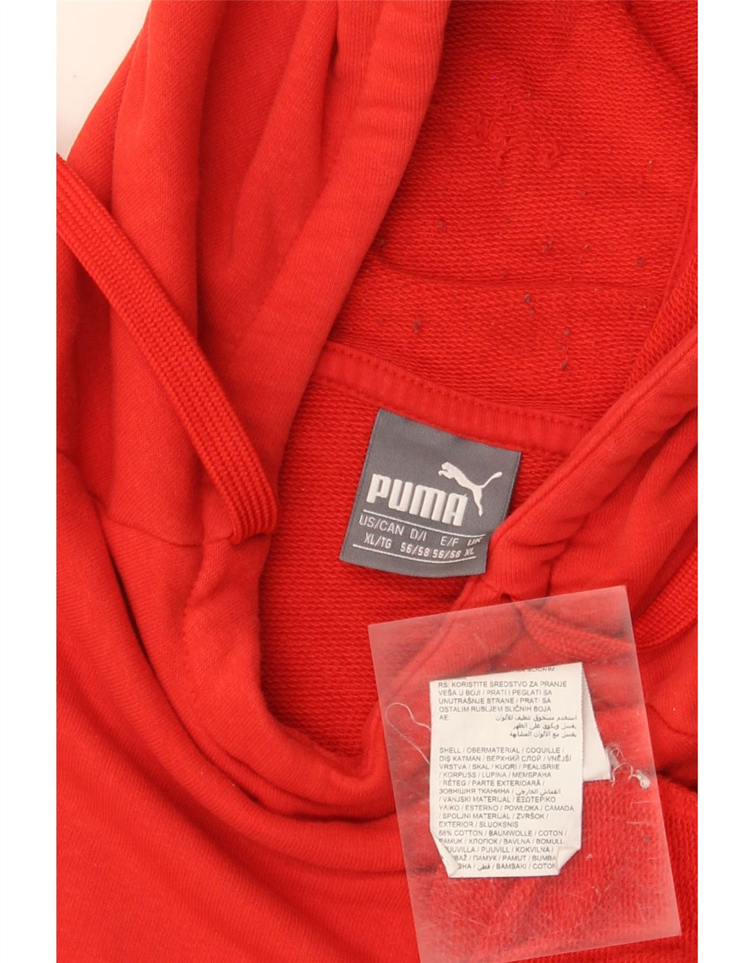 Puma Sweat à capuche pour homme XL Rouge Coton