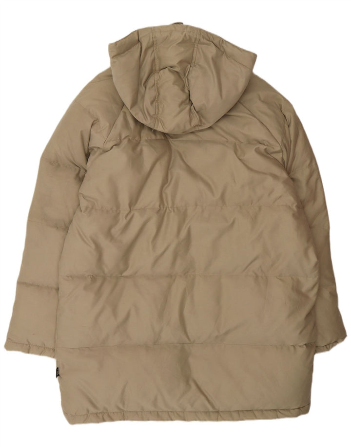 Sergio Tacchini Manteau rembourré à capuche pour homme UK 40 Large Beige Polyester